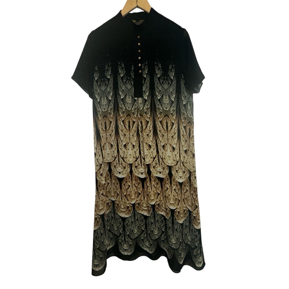 Gyalwana Stylewe Women’s XL Midi Dress Peasant Goth Witch Vampires Lined Fairy